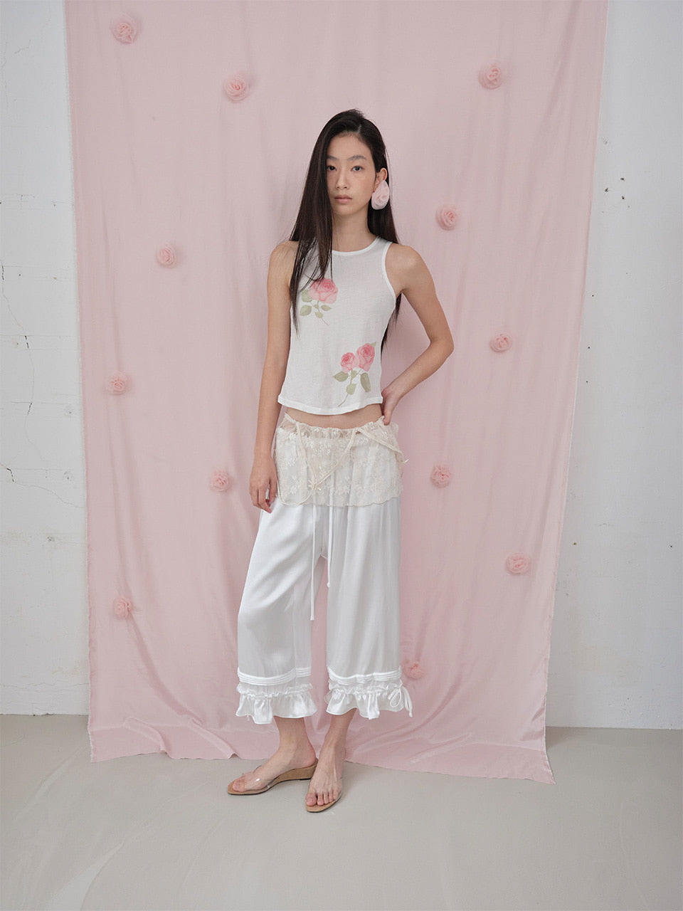 【THE PORTA】ROSE SLEEVELESS TOP - 2 colors