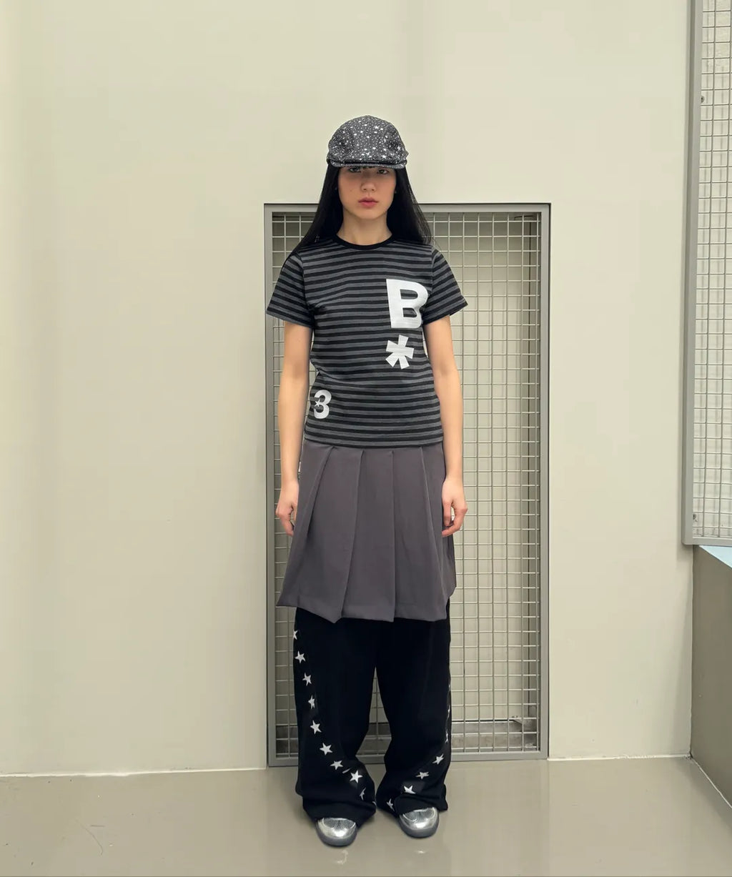 【BAUF】B logo 點點/條紋短袖 - 5 colors