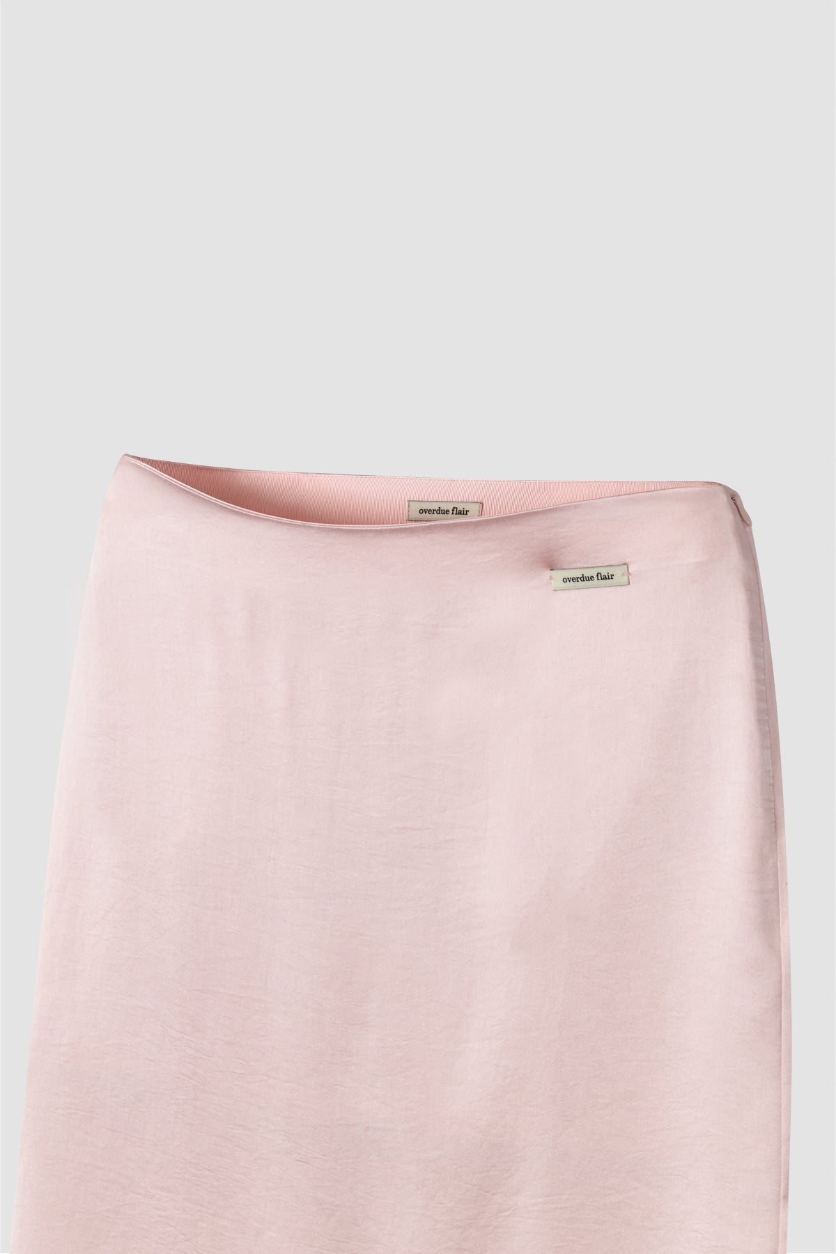 【overdue flair】 LACE SATIN MIDI SKIRT - 2 colors