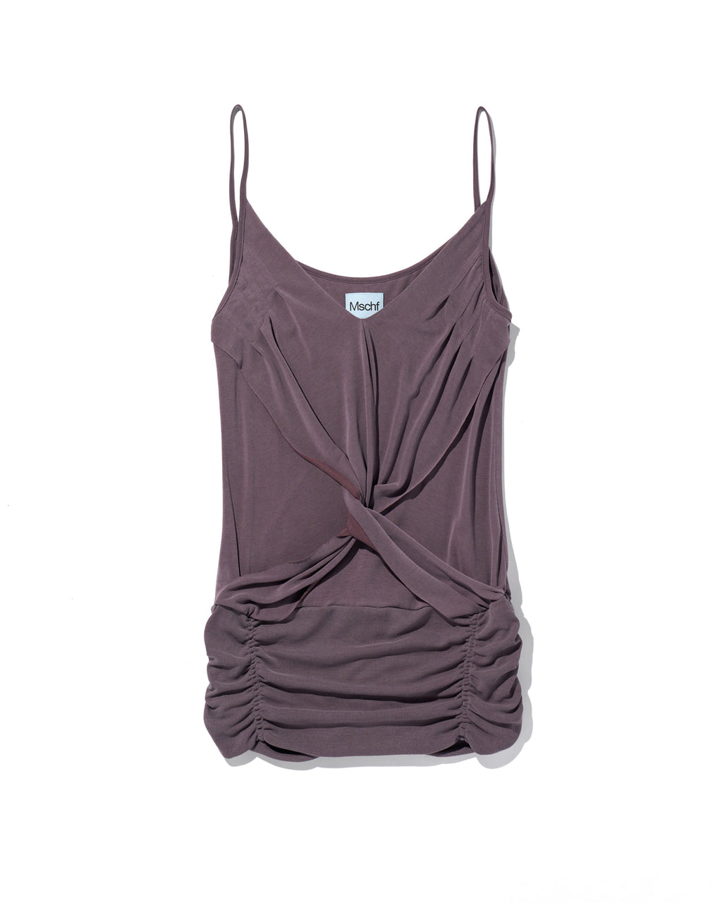 【mschief】TWIST DRAPED SLEEVELESS - 3 colors