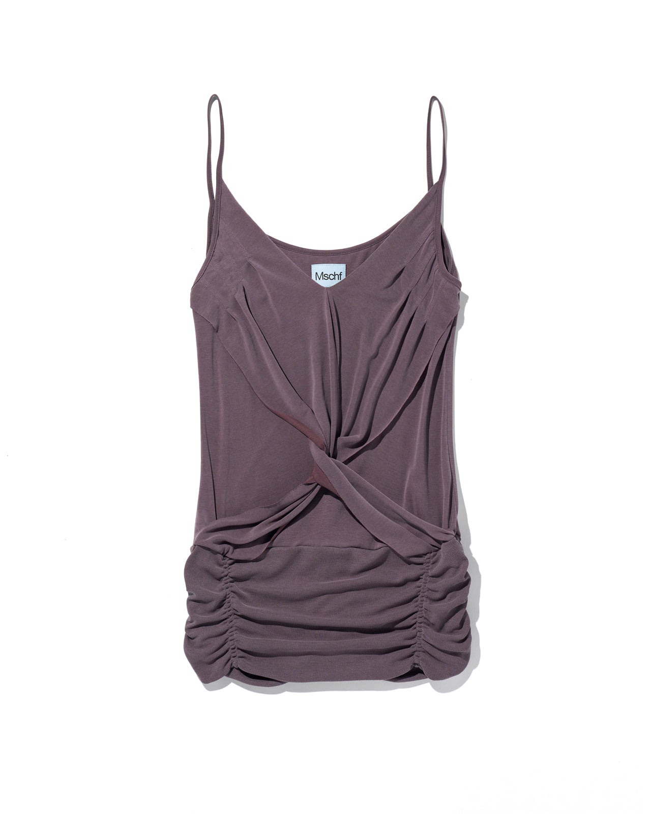 【mschief】TWIST DRAPED SLEEVELESS - 3 colors