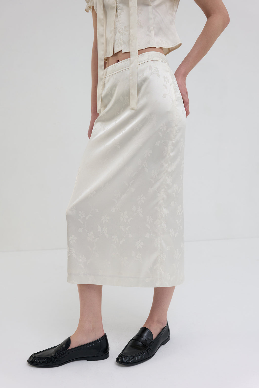 【overdue flair】JACQUARD PENCIL SKIRT
