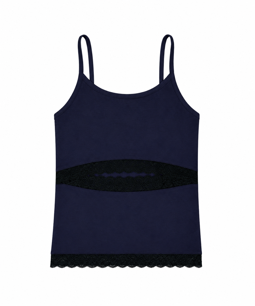 【odlyworkshop】Lace Cutout Tank  - 5 colors