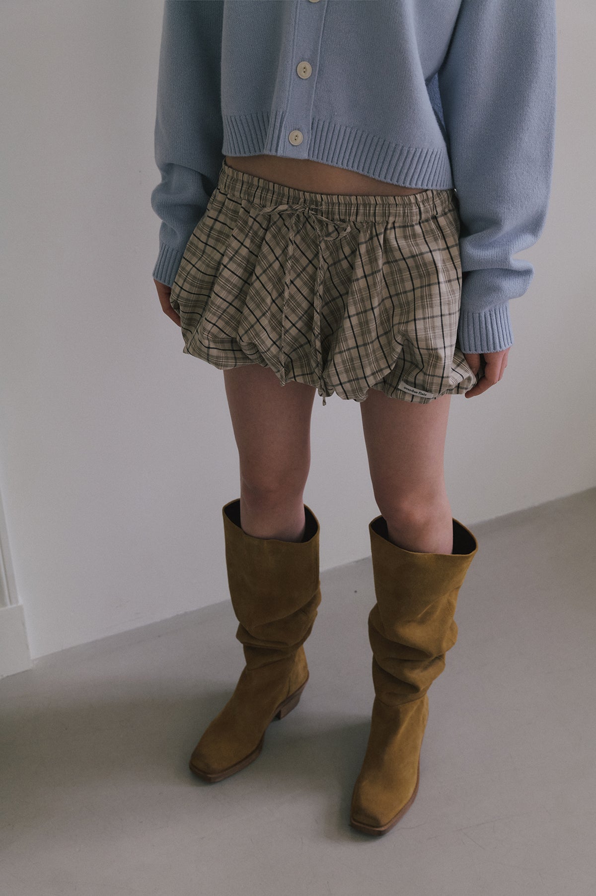 【overdue flair】BALLOON MICRO MINI SKIRT - 2 colors