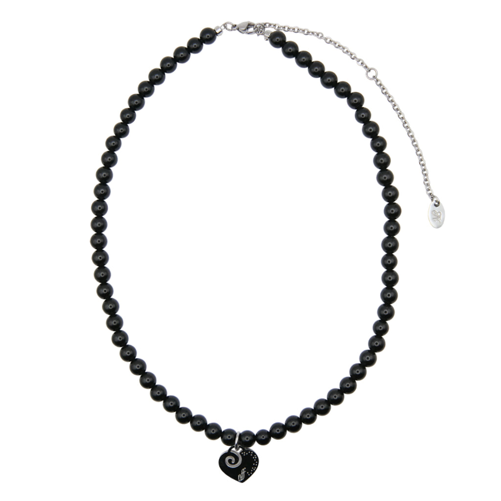 【NFF】eternal gemstone necklace - black