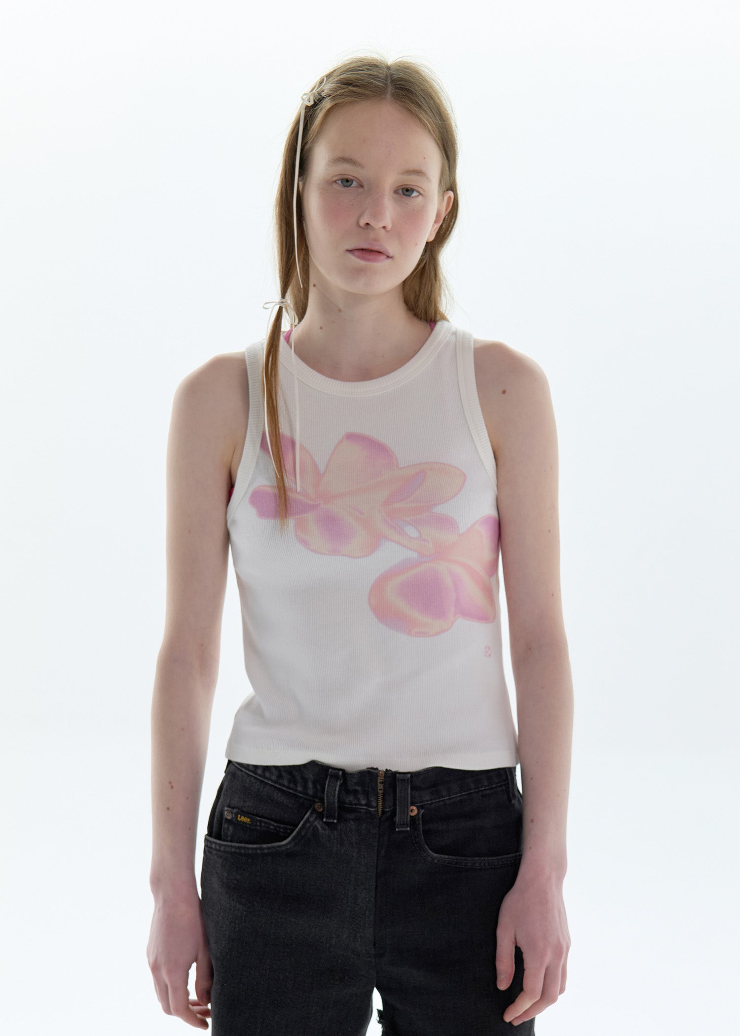 【PISCESS】Flower Sleeveless Top - 4 colors