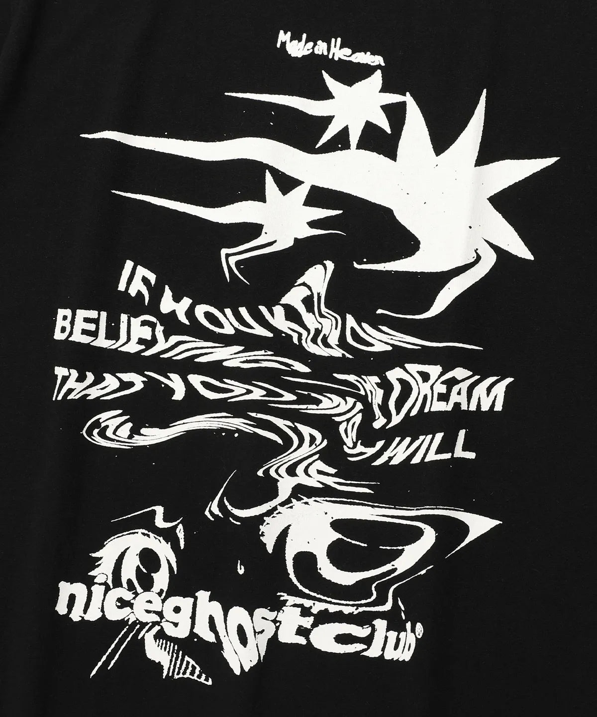 【niceghostclub】tornado logo tee [Black / White]