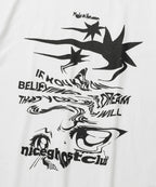【niceghostclub】tornado logo tee [Black / White]