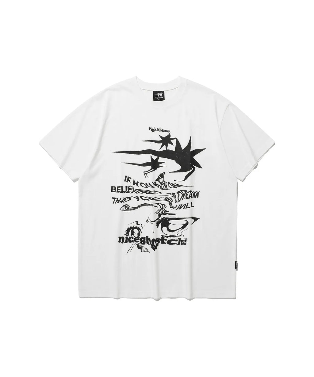 【niceghostclub】tornado logo tee [Black / White]