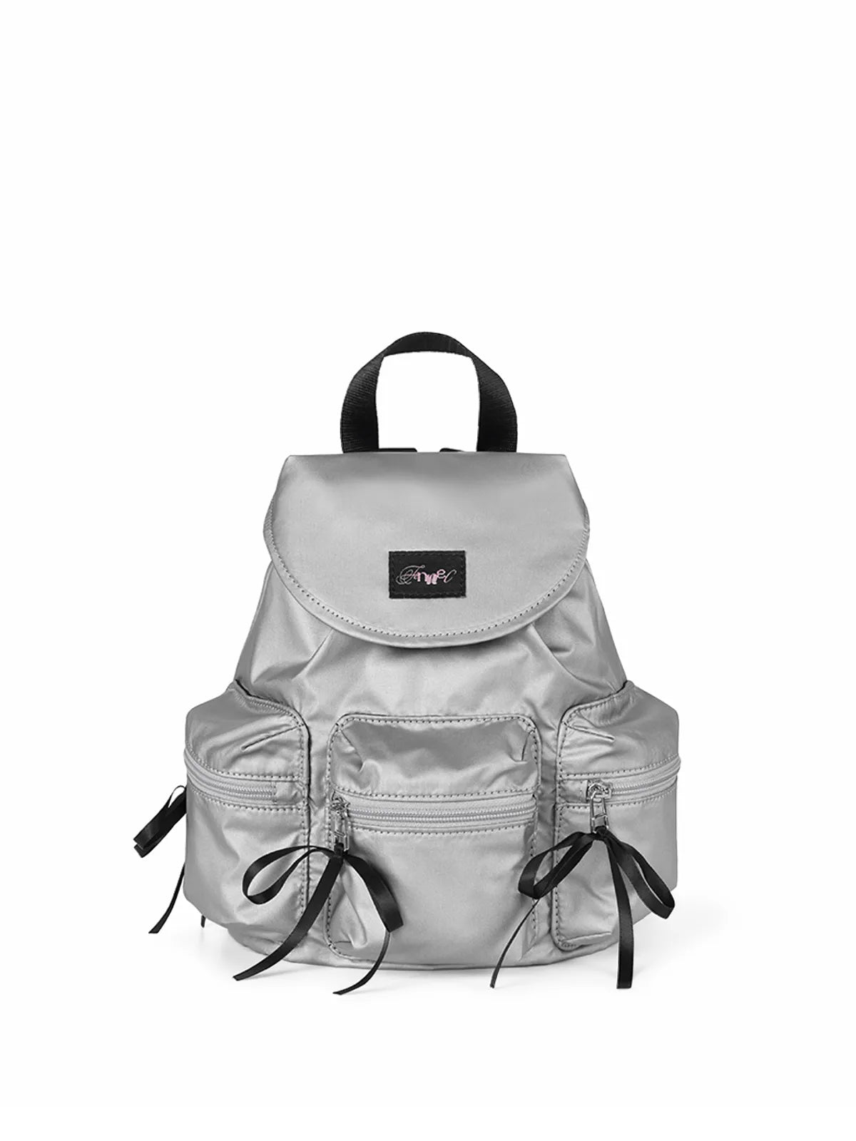 【fennec】BERRY POCKET BACKPACK [ SLIVER / BLACK ]