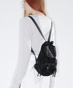 【fennec】BERRY POCKET BACKPACK [ SLIVER / BLACK ]