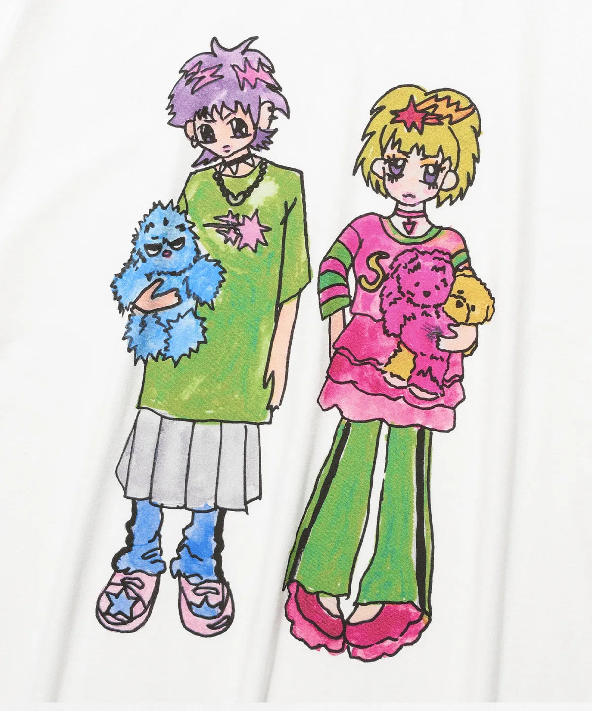 【niceghostclub】[ x soulpusssy cat ] ghostsoulgirl big big tee [white/black]