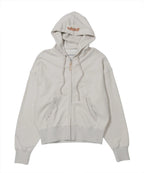 【SCULPTOR】Beaded Saint Hoodie Zip-Up - Dirty White
