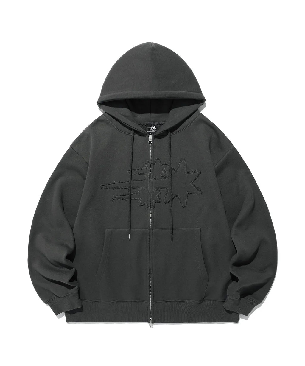 【niceghostclub】3star logo zip hoodie [6 colors]