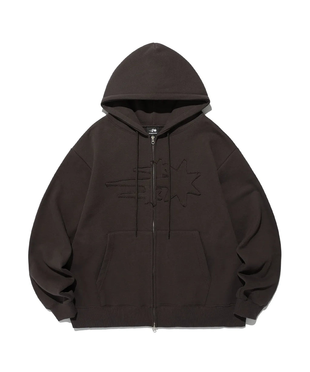 【niceghostclub】3star logo zip hoodie [6 colors]