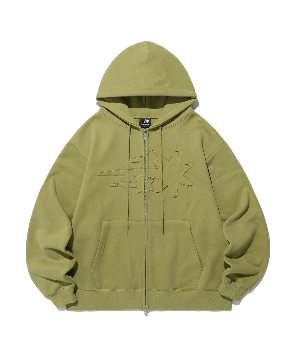 【niceghostclub】3star logo zip hoodie [6 colors]