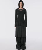 【Flare up】Layered Lace Frill Long Sleeve - 3 colors