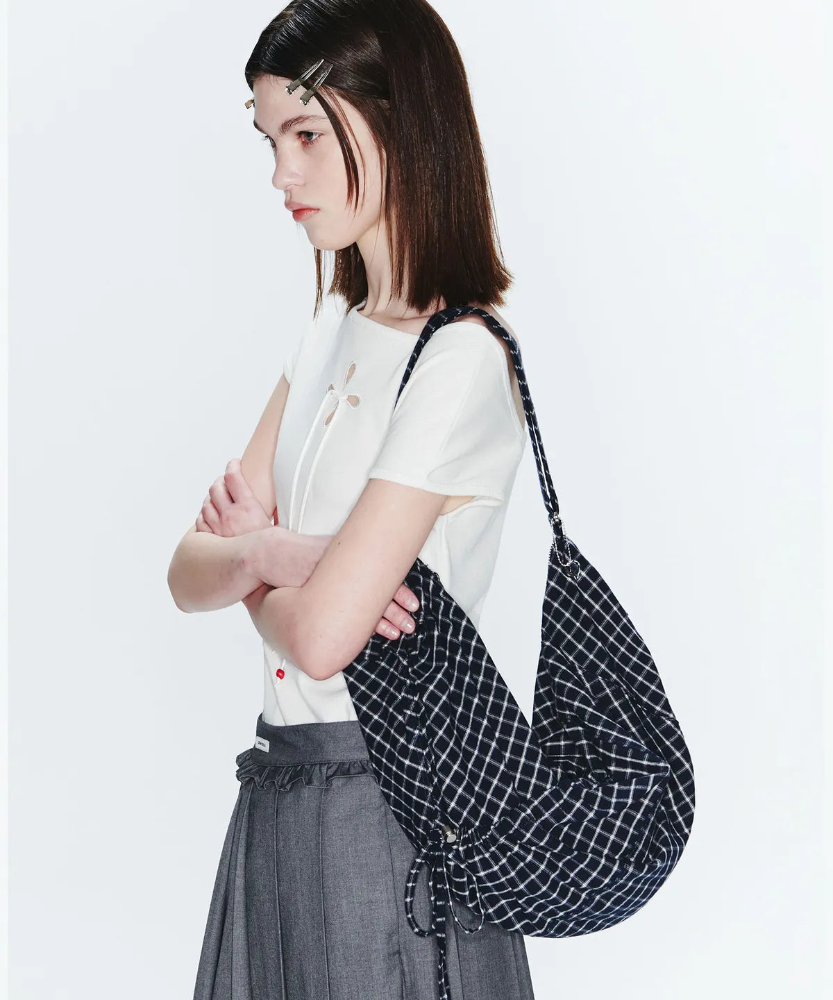 【fennec】LASSIE CHECKED BAG - 4 colors