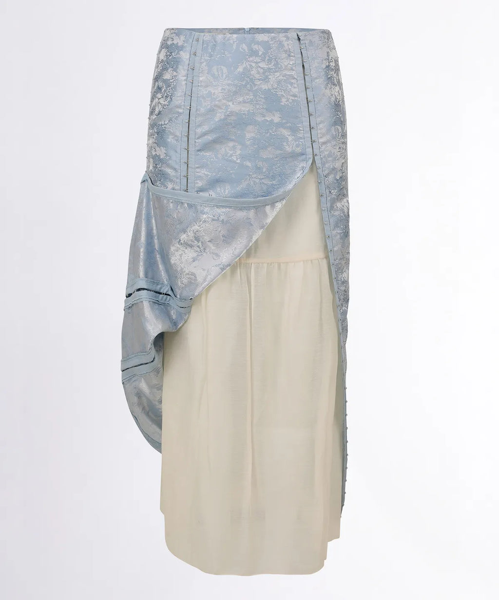 【SCULPTOR】Jacquard Layered Skirt - 2 colors