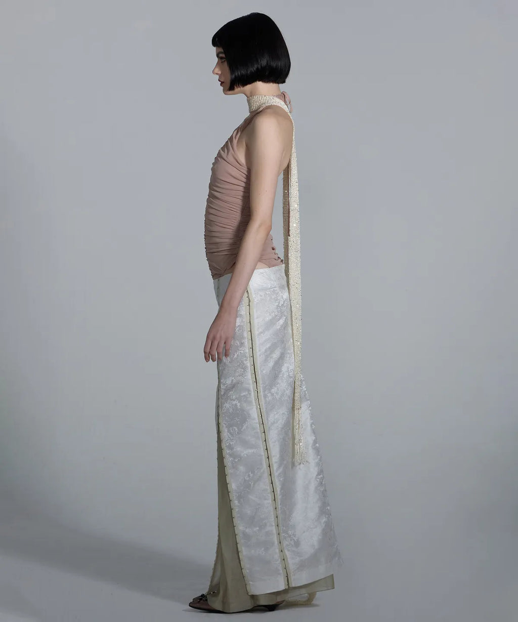 【SCULPTOR】Jacquard Layered Skirt - 2 colors