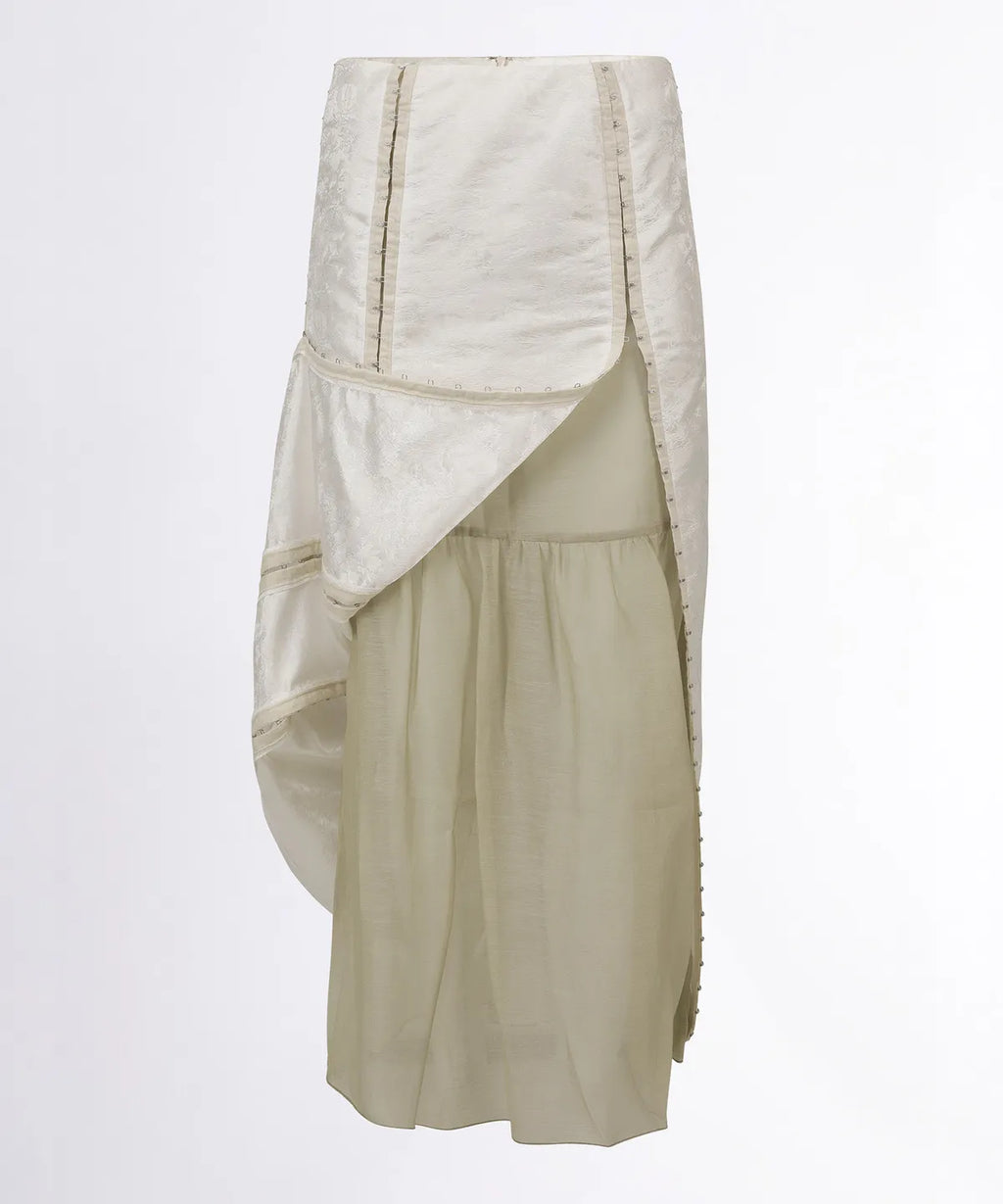 【SCULPTOR】Jacquard Layered Skirt - 2 colors