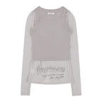 【Fancy Club】3-WAY BUTTON LAYERED LONG SLEEVE [Black / Beige]