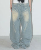 【Fancy Club】 ANGEL VINTAGE WASHING PINTUCK PANTS