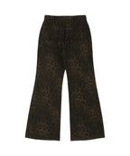 【Fancy Club】LEOPARD BOOTS CUT PANTS