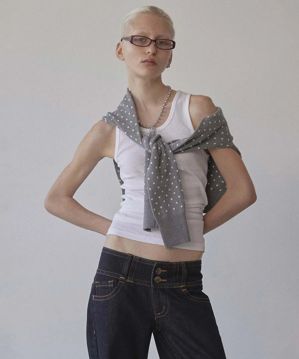 【SCULPTOR】Polka Dot Cardigan - 3 colors