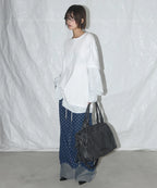 【Fancy Club】BELTED WASHING LEATHER BAG [Black / Gray / Baby Pink]