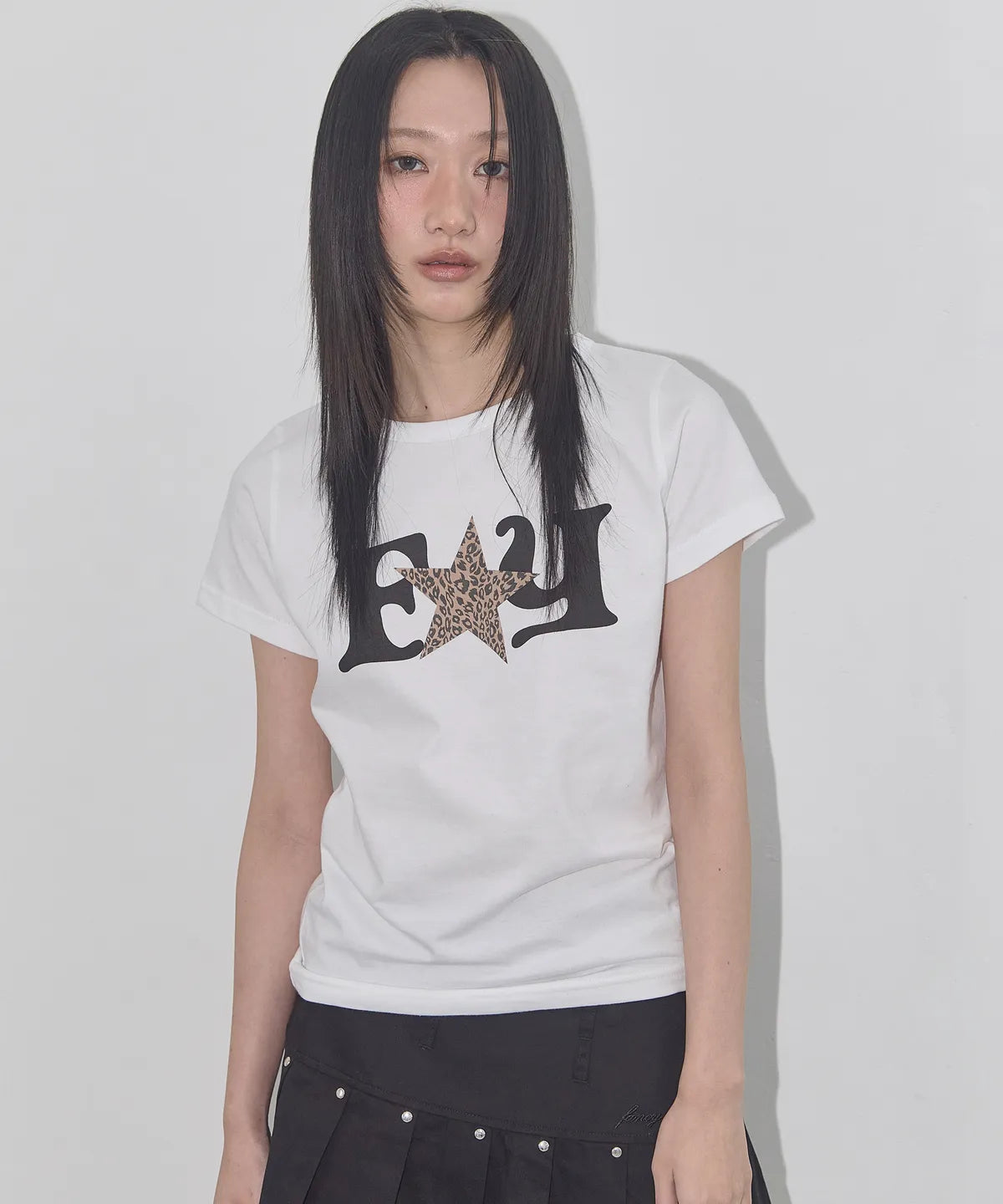 【Fancy Club】FY LEOPARD TEE [White / Red / Black]