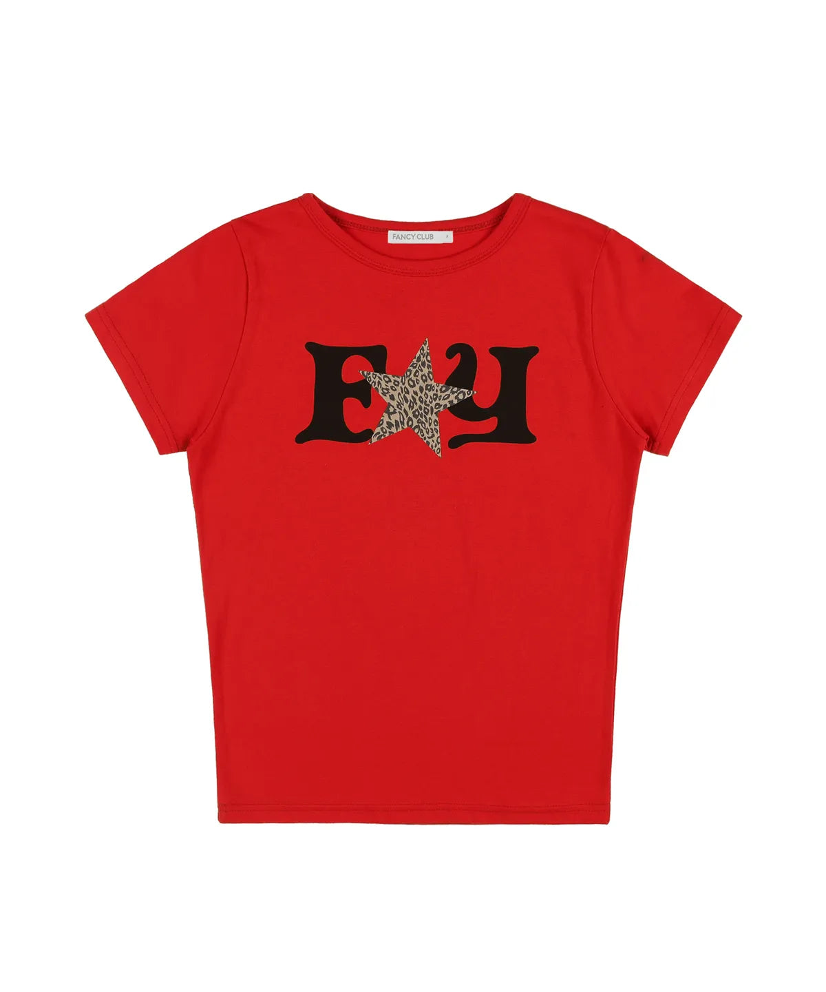 【Fancy Club】FY LEOPARD TEE [White / Red / Black]