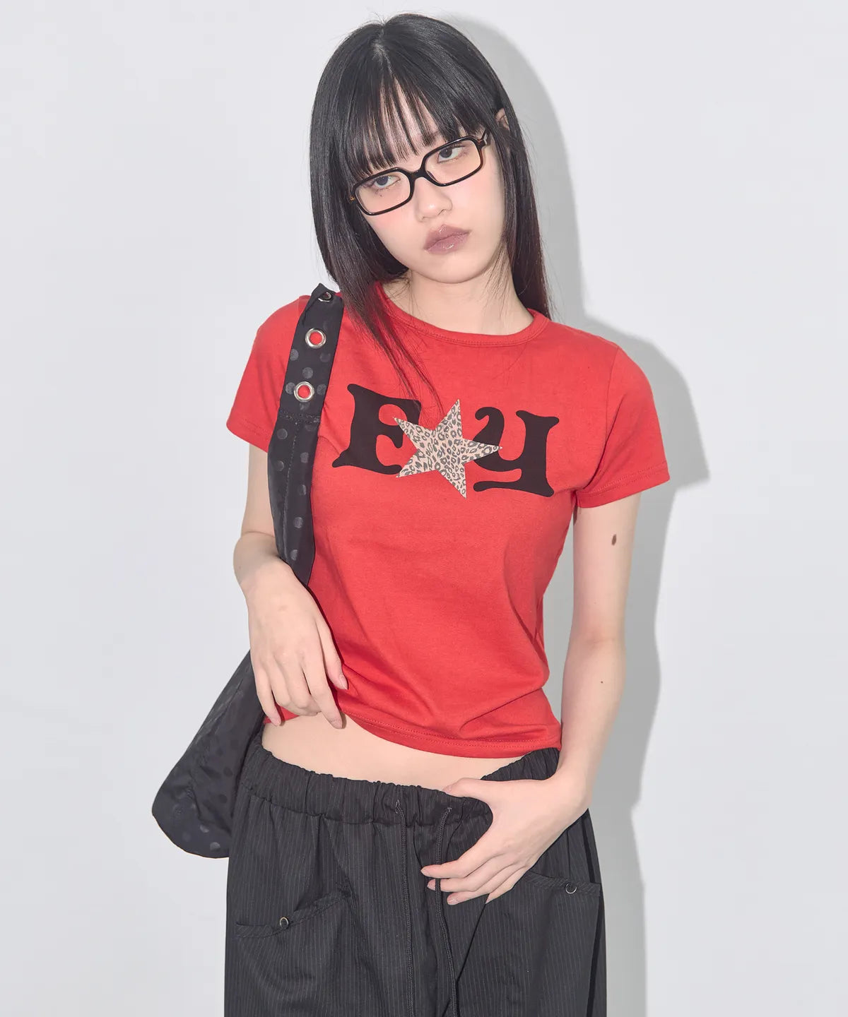 【Fancy Club】FY LEOPARD TEE [White / Red / Black]