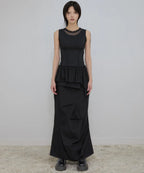 【Flare up】Layered Lace Frill Sleeveless - 3 colors
