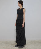 【Flare up】Layered Lace Frill Sleeveless - 3 colors