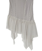 【Flare up】Layered Lace Frill Sleeveless - 3 colors