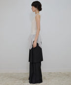 【Flare up】Layered Lace Frill Sleeveless - 3 colors