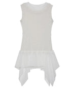 【Flare up】Layered Lace Frill Sleeveless - 3 colors