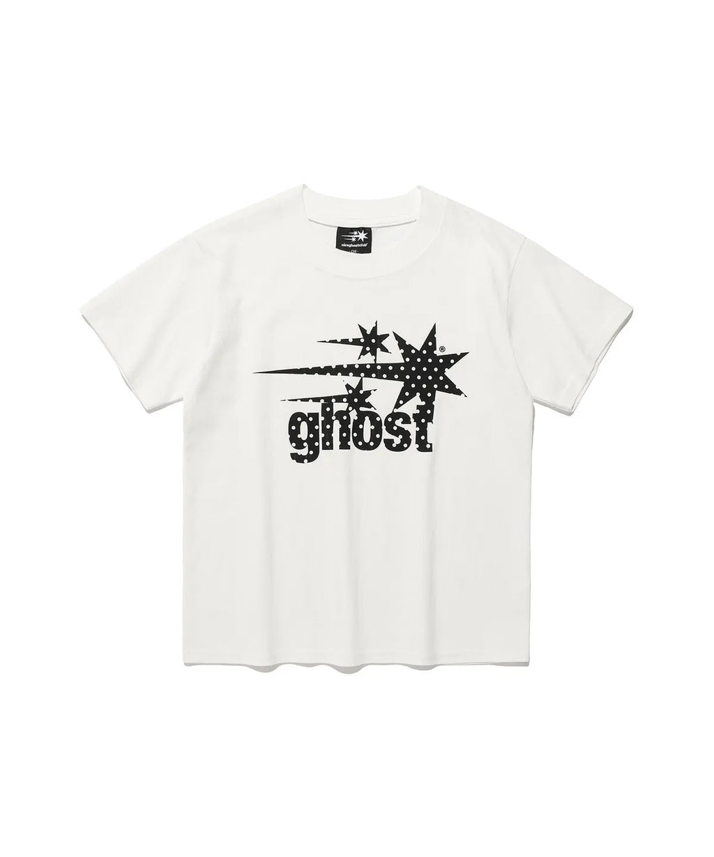 【niceghostclub】 dot symbol mini tee [ white / navy / charcoal / red ]