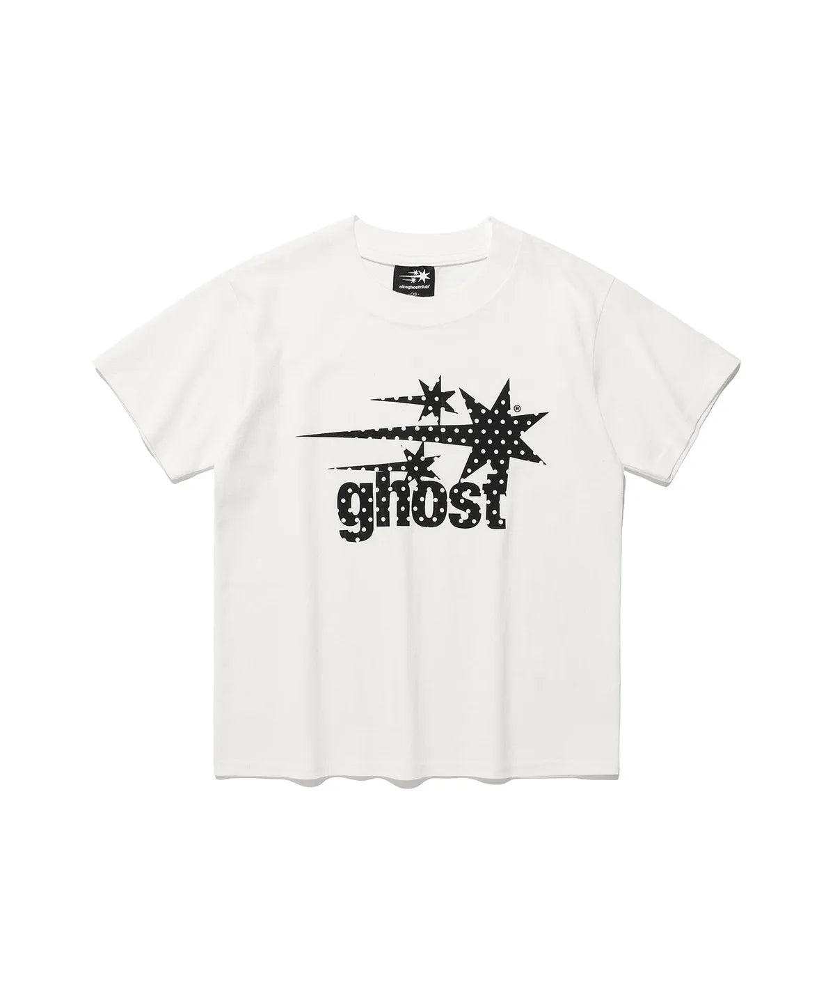 【niceghostclub】 dot symbol mini tee [ white / navy / charcoal / red ]