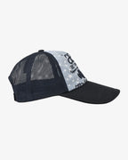 【aeae】WEB LOGO STAR MESH CAP [ BLACK / BLUE ]