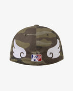 【aeae】AE SYMBOL ANGEL WING CAP [ CAMO / GREY ]