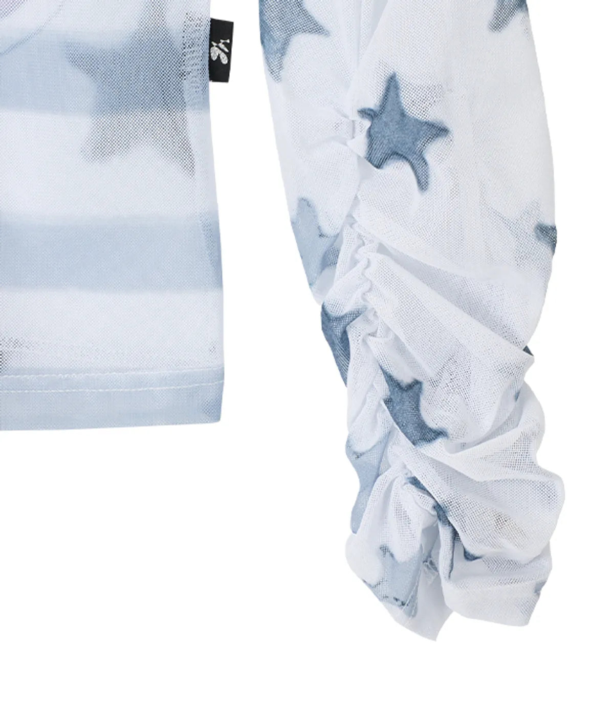 【youthbath】YB x Oliwa Mesh Graphic Stripe Top
