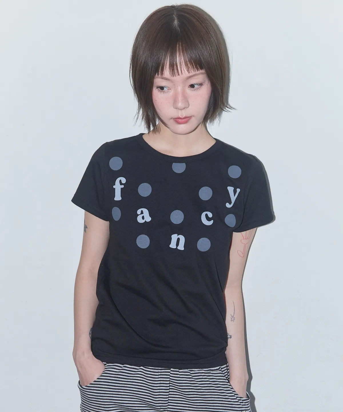 【Fancy Club】DOT FADE FANCY TEE [Black]