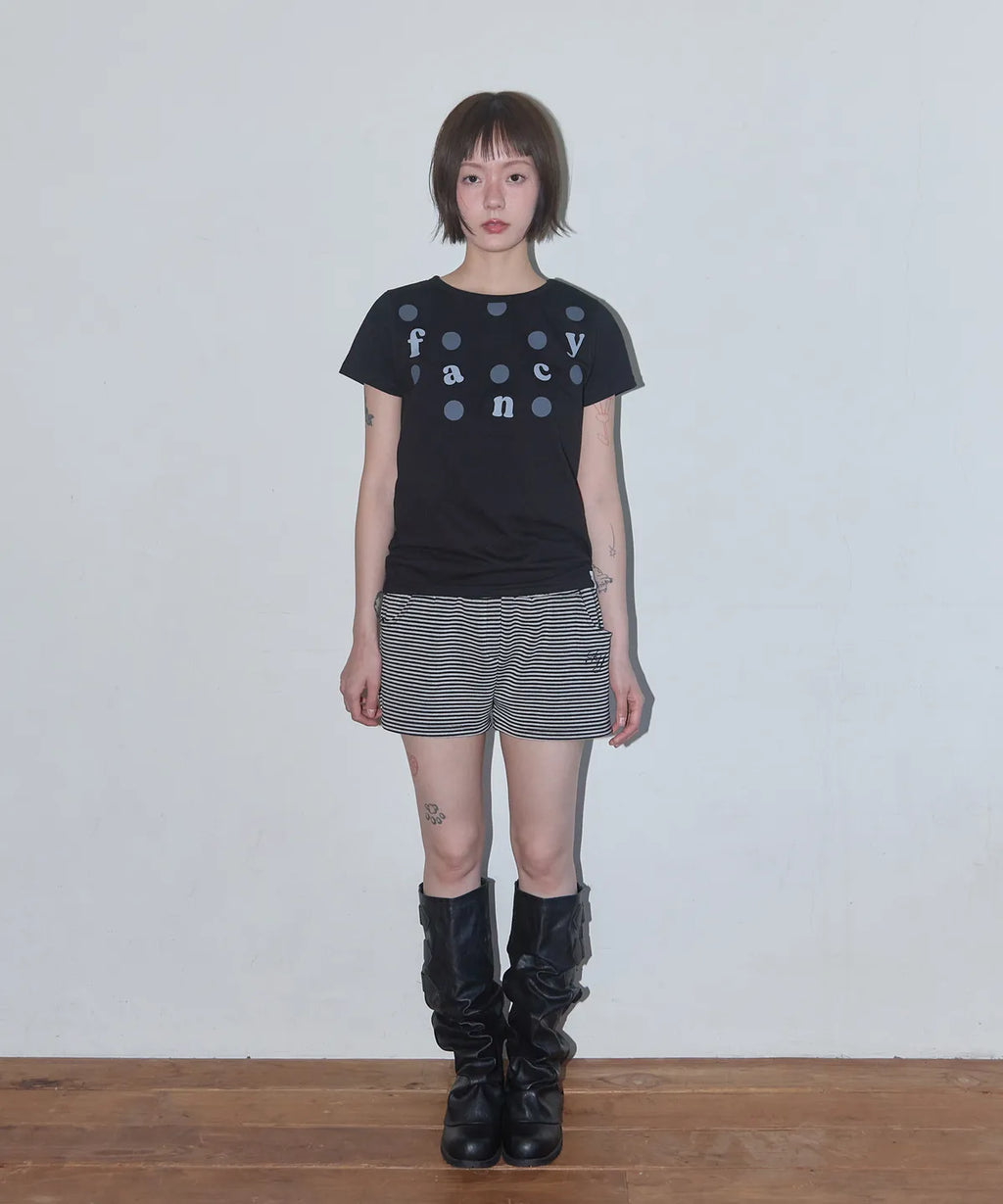 【Fancy Club】DOT FADE FANCY TEE [Black]