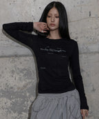 【Fancy Club】BACK CROSS LONG SLEEVE - 2 colors