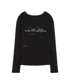 【Fancy Club】BACK CROSS LONG SLEEVE - 2 colors