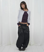 【Fancy Club】AIRY BUTTON CARDIGAN [Melange / Beige / Gray]