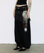 【Fancy Club】 TOOTH JAM WIDE DENIM PANTS [Black / Green]