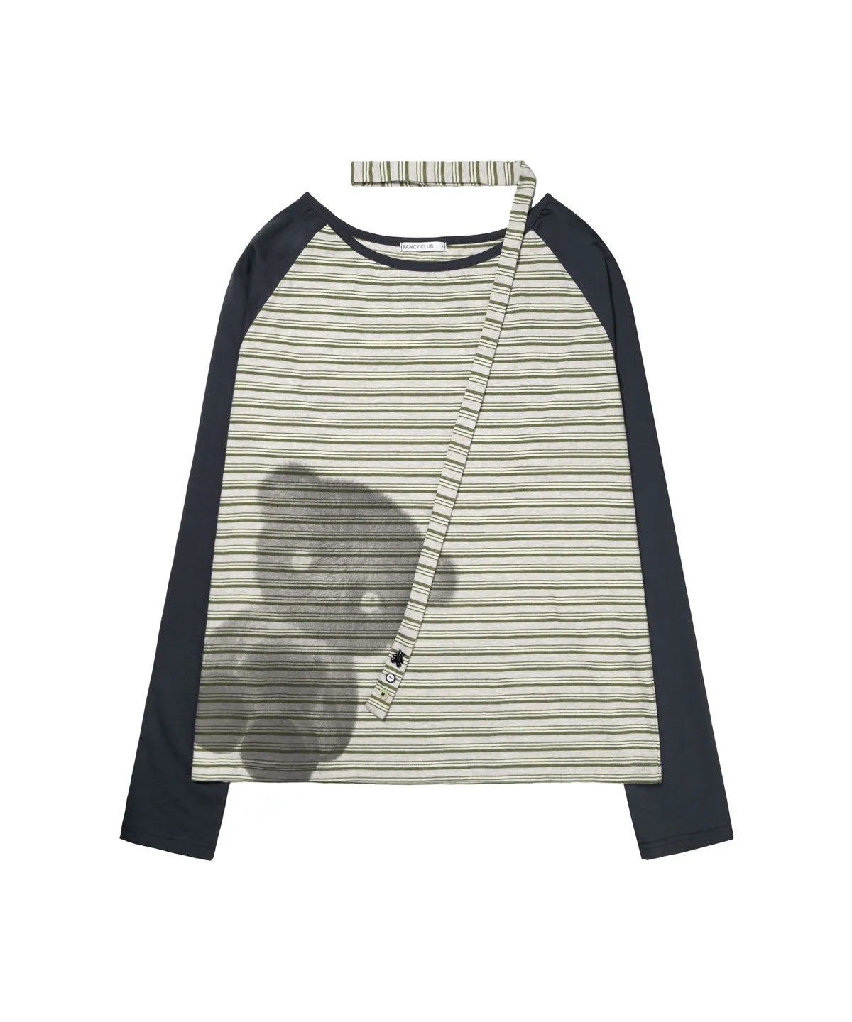 【Fancy Club】MY BEAR OFF-SHOULDER [Pink / Blue]